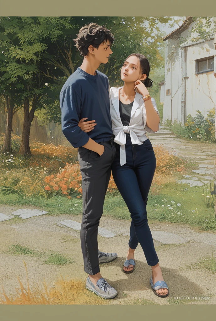 Engaged couple