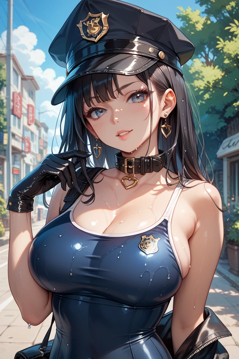 ((masterpiece)),(best quality),(detailed), 1girl, solo, Melissa Fumero, huge breasts