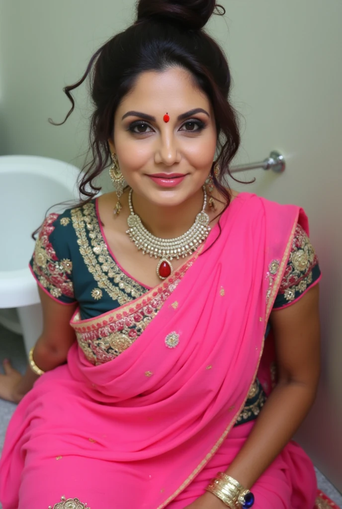 green saree