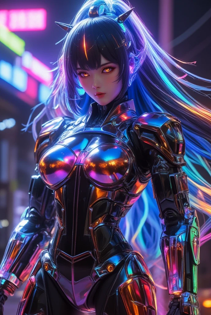 (shiny sky:1.4), good body, wind, (magic hair:1.5),bangs,glow hair,(multicolored hair:1.5), (gigantic tits:1.5),, (hue inverted:1.1),outer space,(pasties:1.3),
(platinum  suits:1.5)