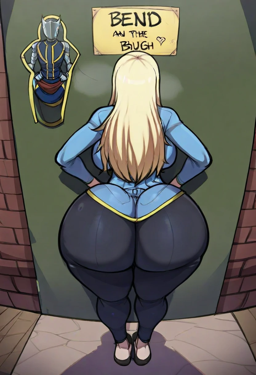 Big butt astronaut, with huge breast and a narrow waist in outer space