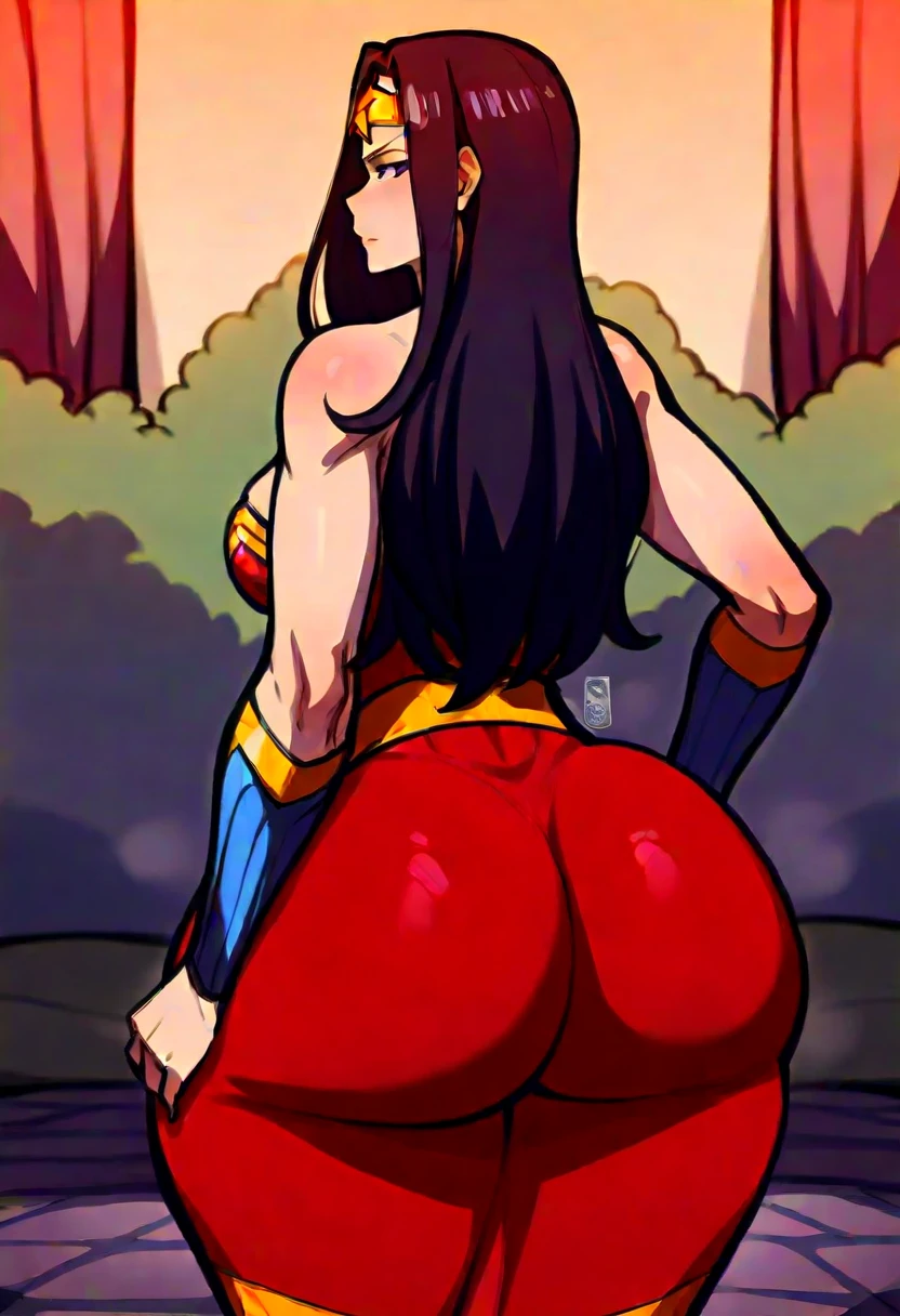 1 girl, wonder woman, ((barnet))), puffy lips, thick lips, quadris largos, coxas grossas, huge ass, pain face, enormes seios naturais enormes, clivagem, mature mother, extremely tight thong bikini, big man, big dick, female penetrated, male penetrating, fertilization, impregnation, mating press, moaning, sex, sweat, sweating, cum inside, vaginal penetration, doggy style sex, on te beach