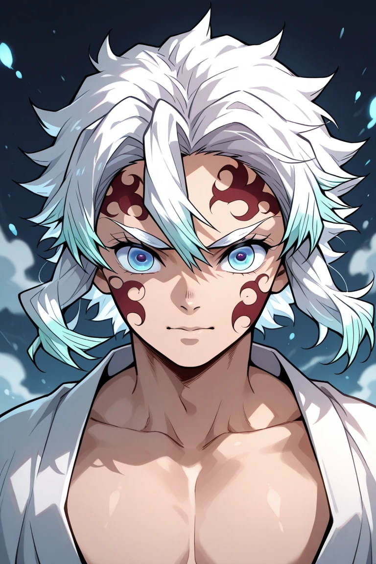 Douma,(Kimetsu No Yaiba),Full Style,Ultra High Quality,Ultra High Resolution,Photograph 8K,,One Boy,Ultra Detailed