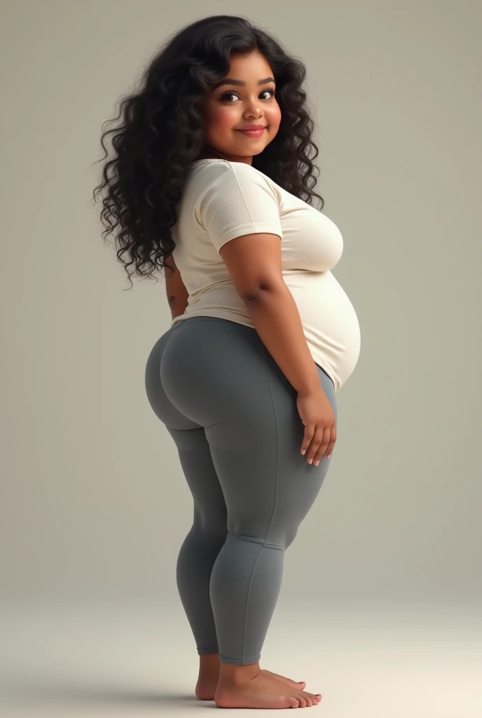 Upscale ,Realistic , hypeRealistic, ultra Realistic, add detailasterpiece:1.2),
 (best quality:1.2), hyper realistic, highestres, absurdres,
 extremely detailed,bursting out of clothes, large breasts, large belly,
 chubby (best quality, masterpiece) wide hips, huge ass, big ass, widest hips,