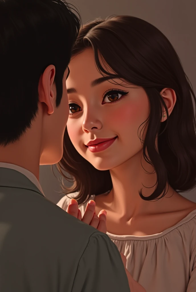 A beautiful girl with short black hair and a great figure giving a blowjob in the classroom。A realistic moment of  in the mouth、Both of them are panting as they reach climax.。Sweaty all over。I&#39;m shocked to be facialized。high resolution,masterpiece,Highest