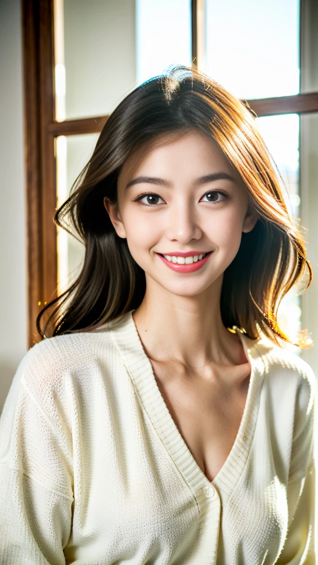 (highest quality、masterpiece、8k、Best image quality、whole body、Hyperrealism、Award-winning works)、(1 35 year old mature woman:1.2)、(35 year old mature woman:1.2)、(Slender body:1.1)、(Very large breasts bigger than a face:1.65)、The most elegant long wavy hairstyle、(Accentuate your body lines:1.1)、(Tight plain white t-shirt:1.2)、(Damaged Denim Shorts:1.1)、(Standing Elegantly:1.2)、(Meat specialty store:1.1)、(Blurred Background:1.1)、(The most natural and perfect meat specialty store:1.1)、Meat is sold in bulk、The most natural interior, Perfectly organized、(A shelf full of meat:1.1)、(A lot of meat is neatly lined up on the shelves..:1.1)、(Beautiful skin that shines Very brightly:1.4)、(Very bright:1.4)、walk gracefully down the aisle、(The most beautiful smile looks at me:1.2)、Upper body photo、Accurate anatomy、Big Breasts、Accentuate your body lines、Perfect Makeup、Long eyelashes、Bright lipstick、Beautiful glossy lips、Ultra HD glossy skin、Ultra-high definition, radiant skin、Ultra High Resolution Glossy Lips、(Ultra high resolution perfect beautiful teeth:1.2)