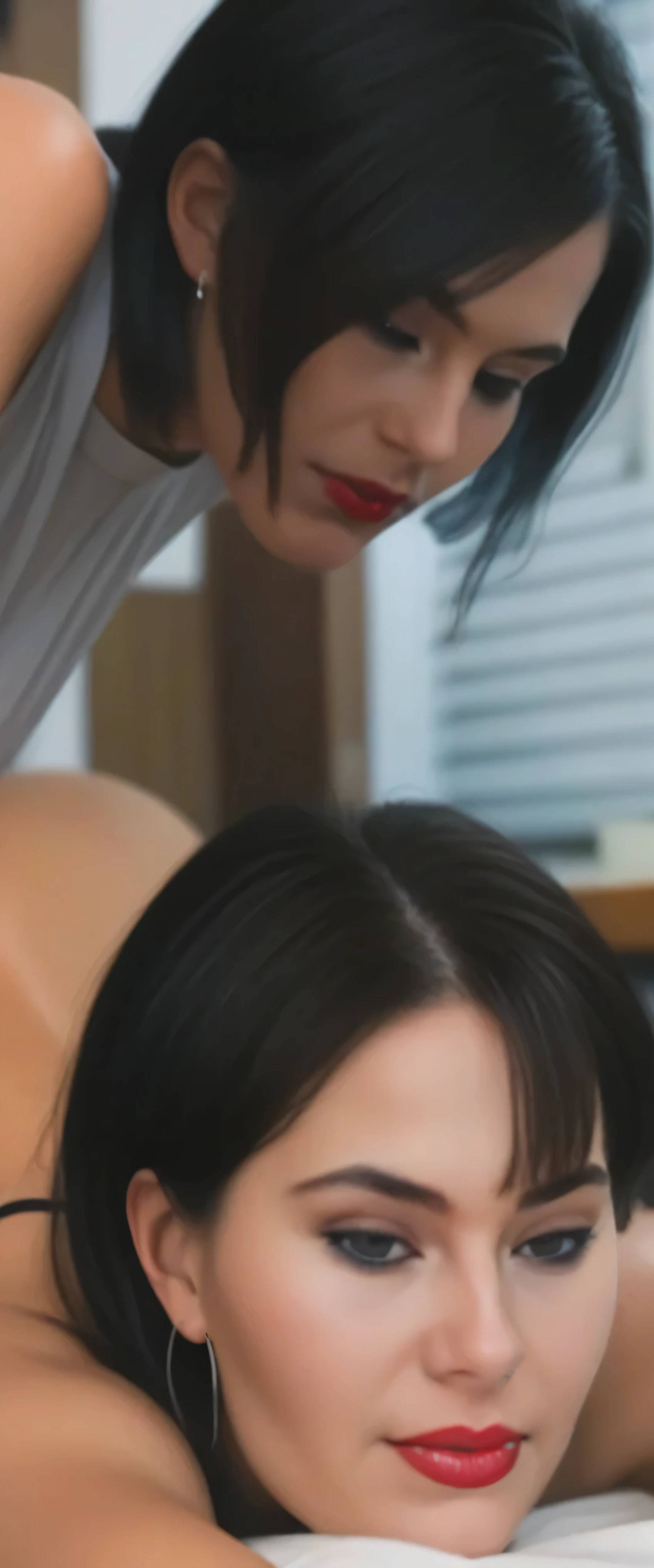 She has short black hair. She is subjected to sexual harassment and enjoys it ((nude))((full detail))(full body photo)) ((photos of different poses having sex))(( Big ass penetration))(( mojada de placer)) (( teniendo sexo duro )) (( submission))