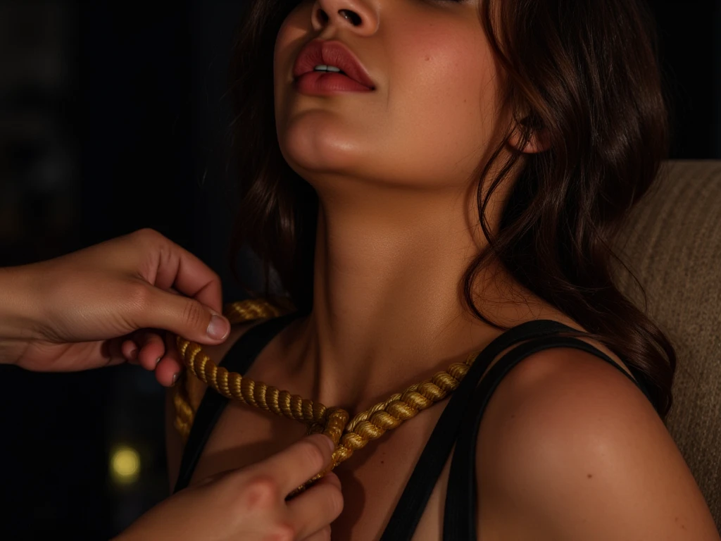 YES_SFW:2, 18 yo woman tied up , (closeup_portrait):1.3,face_1.4,masterpiece, masterpiece, professional photography, uhd, 8k, very detailed, photon mapping.STOP:Safe_for_Work:2