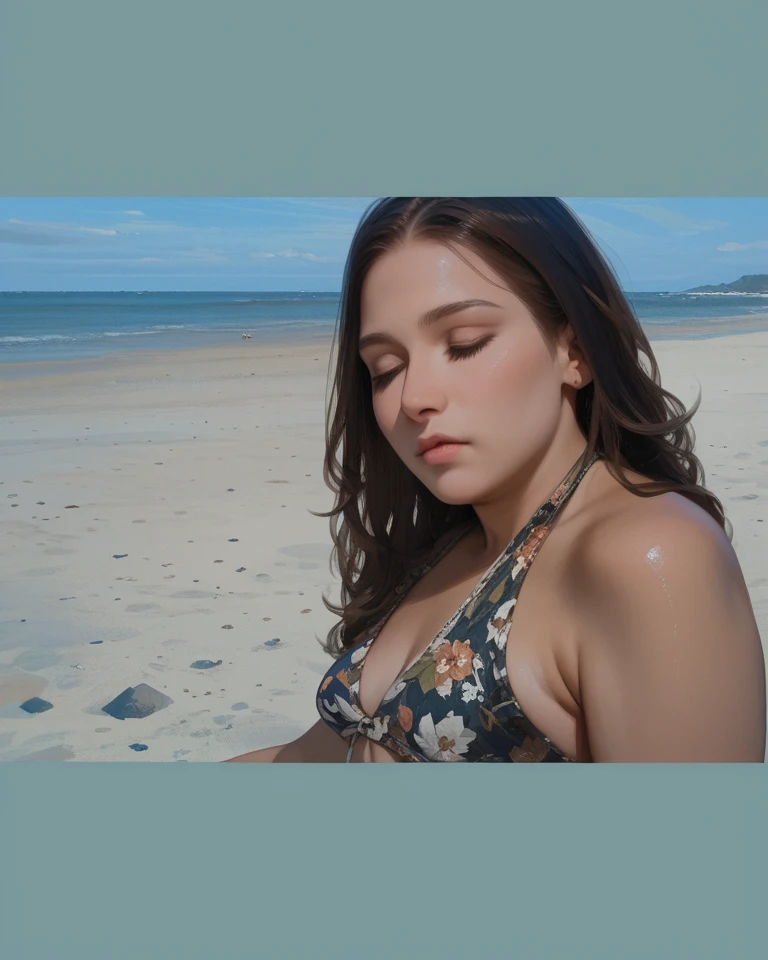 Chica desnuda, super realismo, pesones grandes, contenido para adultos