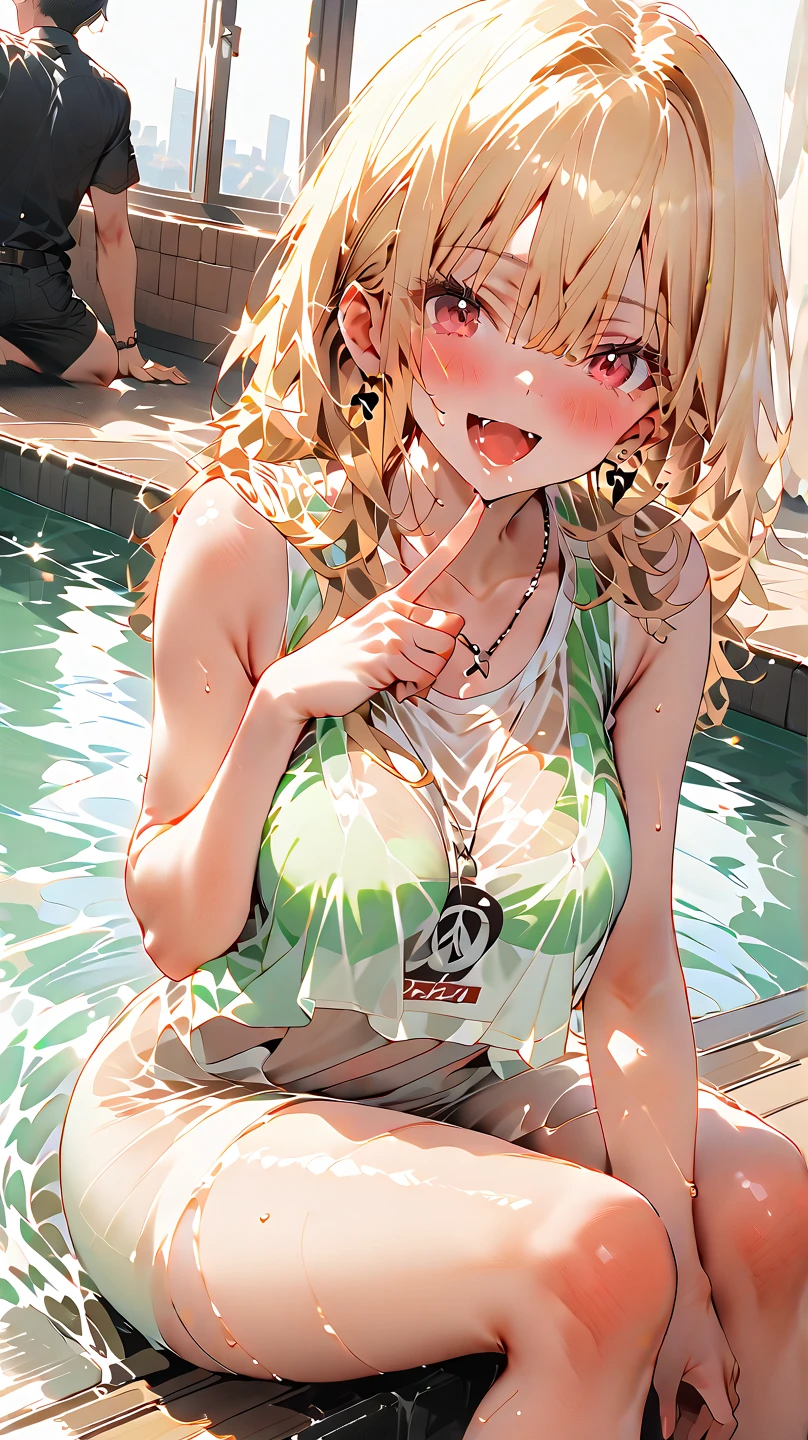 One girl, alone, elegant hair (whole body: 1.1), (Looking at the audience: 1.1), Young African Boy, Tight tiny bikini, Wild poppies swaying in the wind, movie , sweet_Lolita, Highest quality, masterpiece, Blonde, blue eyes. Open your mouth,,Exquisite mouth,((Ejaculation in the mouth)),Delicate,mouth,Highly detailed face,blush,Shiny wet skin,Normal tongue,Don't stick out your tongue,Pink Lips,Delicate lips, ((All over the face, mouth and cheeks))