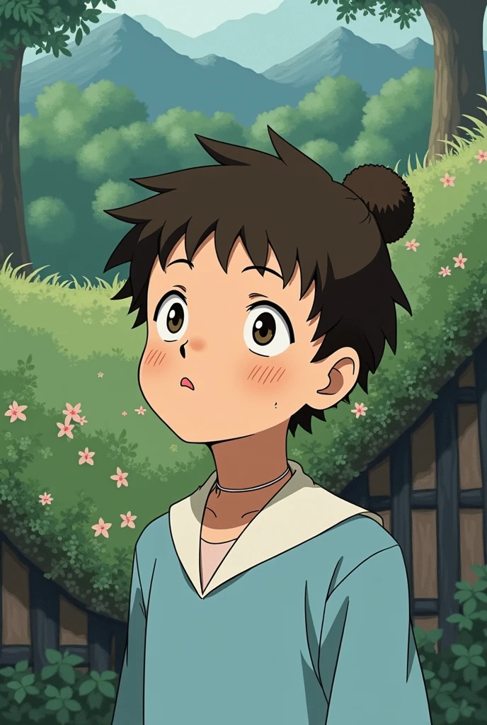 Convert this photo to Studio ghibli style anime