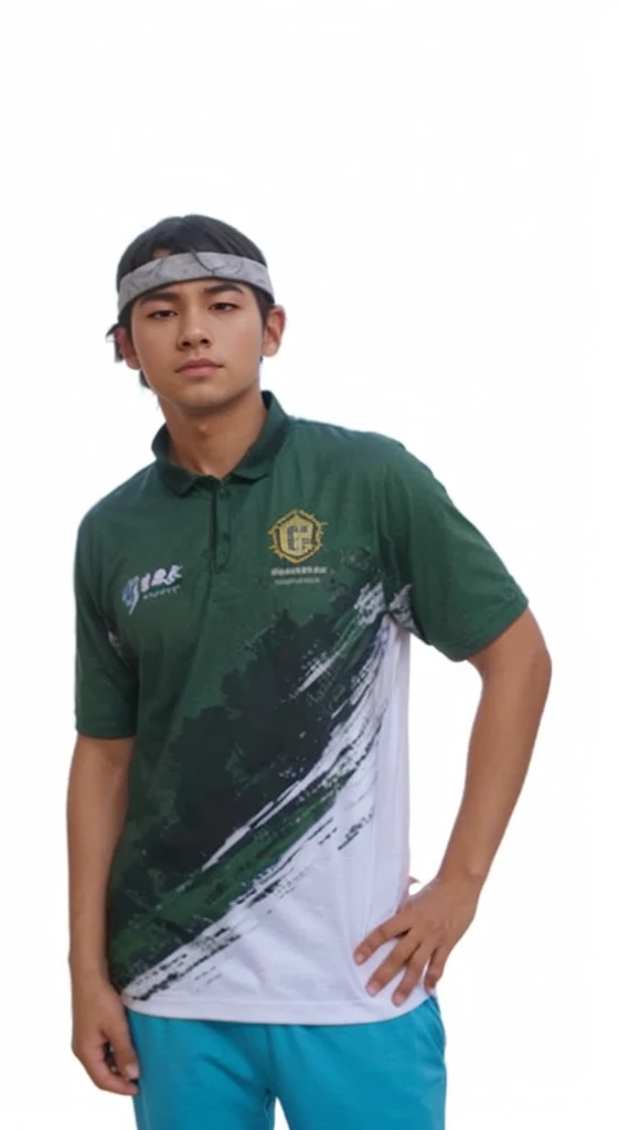1 handsome Japanese man,28 years old,一个穿着green衬衫和短裤的男人, navy green, navy green, Sports T-shirt, green, Sportswear, 富丽堂皇的深green衣服,, Short sleeve, 金锦深green衣服, Tennis Wear, wearing a tracksuit, 深green装饰服装,Masculine,Masculine痞帅,expensive,Muscles feel good,Hairy body,Wheat skin,Iris(Narrow eyes 1:3),Full body image