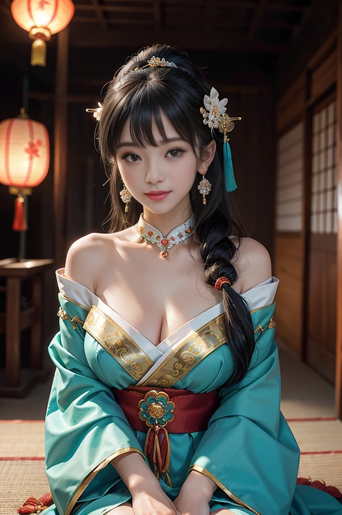 (Full Body View:1.5)、(Side view:1.1)、(Beautiful skin, lips and cheeks:1.4)、(Prostitute:1.4)、(Smiling with teeth showing:1.3),(Shibuya Gal:1.5)、(Gothic Lolita vibe:1.5)、(白色と赤色とマゼンダ色と青色の谷間が見えるミニスカOiran着物:1.5)、(Oiran:1.4)、(Luxury hair ornaments/hairpin:1.5)、(Short kimono:1.3)、(Make-up like a maiko:1.5)、(Bewitching Woman:1.3)、(Dense kimono:1.4)、(Wearing flashy knee socks:1.2)、(The underwear has an embroidered pattern:1.4)、40 years old、(Dance vigorously:1.3)、((Highest quality、8k、masterpiece:1.3))、1 Female、Slim and beautiful abs:1.3、(hairstyle casual、Beautiful boobs:1.1)、dress:1.1、Super small face、Narrow eyes、double eyelid、A sloppy smile、Esbian all over body、Dynamic Angle、Close-up、CPL Filter、Blurred Background、Bokeh、Blue Hour、Detailed face and skin texture、Detailed eyes、double eyelid,(Twin tails:1.3)、(Black-brown hair:1.3)、Gravure idol、(The background is a gorgeous Meiji-era town:1.3)、(Thin body:1.2),(Thin thighs:1.5),(clavicle:1.1)