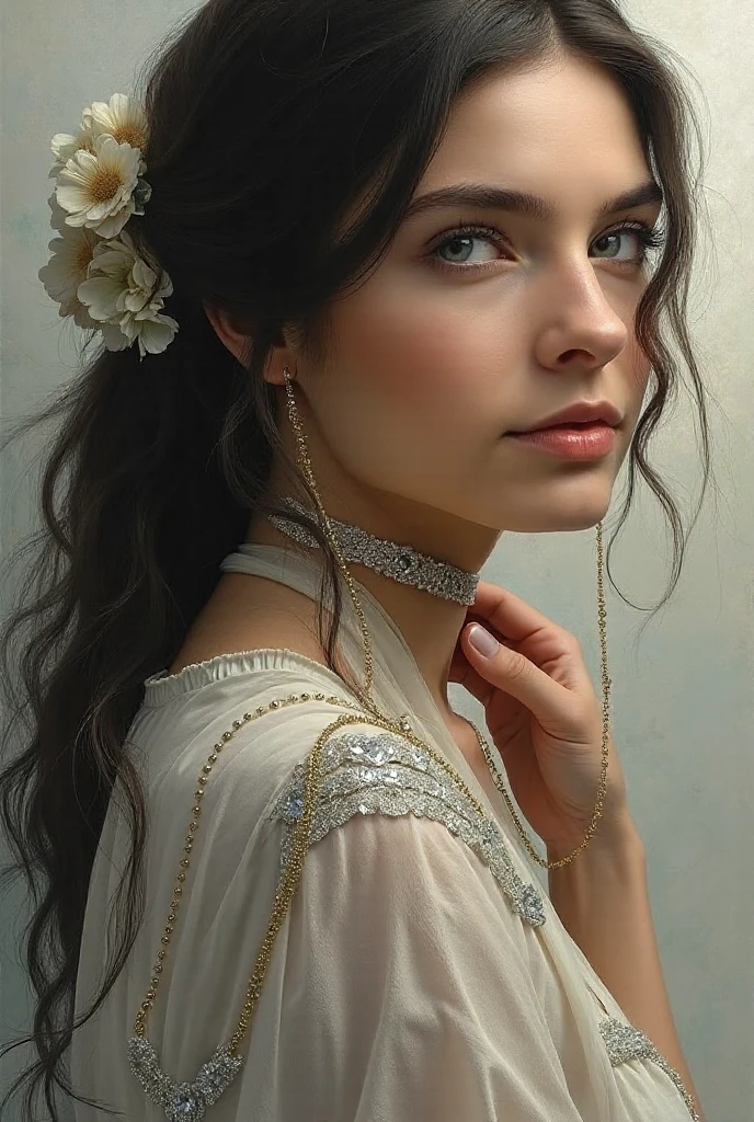 <lora:Evgeniya_Medvedeva:1> Tim Walker style award winning intrinsic detail dreamscape photo-art high fashion portrait style of a female supermodel with stylized modern hair in John Galliano fashion design in a high fashion studio, hd, 8k