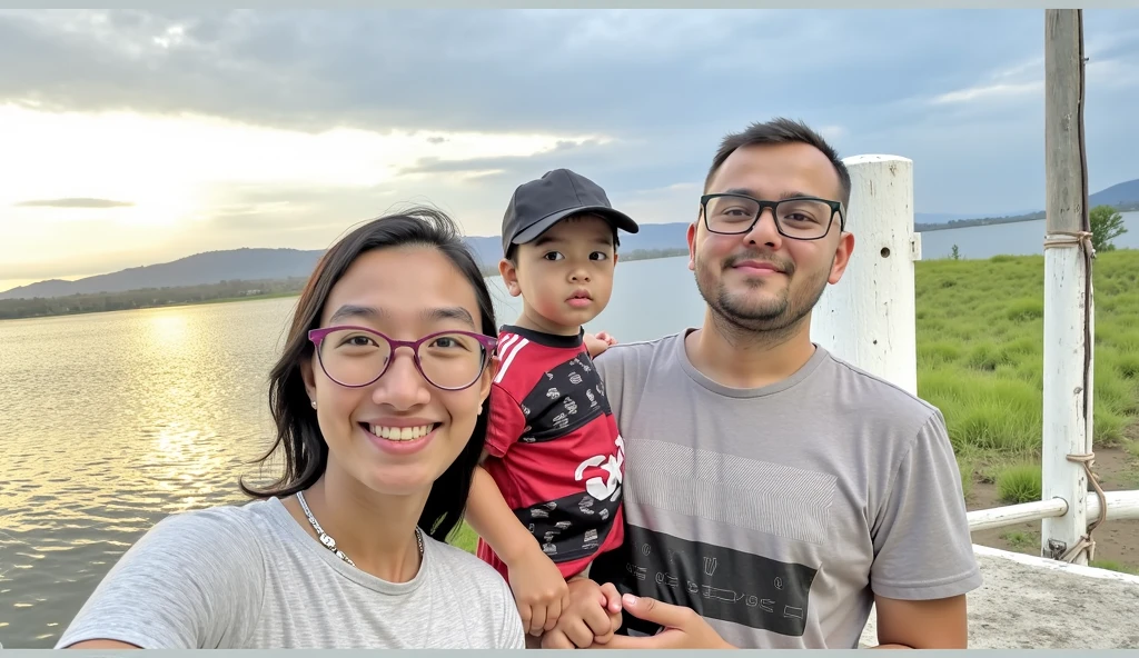 There's a man and a woman taking a selfie with a , com montanhas ao fundo, holiday photography, Directed by: Nandor Soldier, Colinas ao fundo, com montanhas como pano de fundo, com montanhas no fundo, Happy family, david rios ferreira, Montanhas ao fundo, In Sao Paulo, com a terra ao fundo, imagem de perfil, fotografia, na montanha