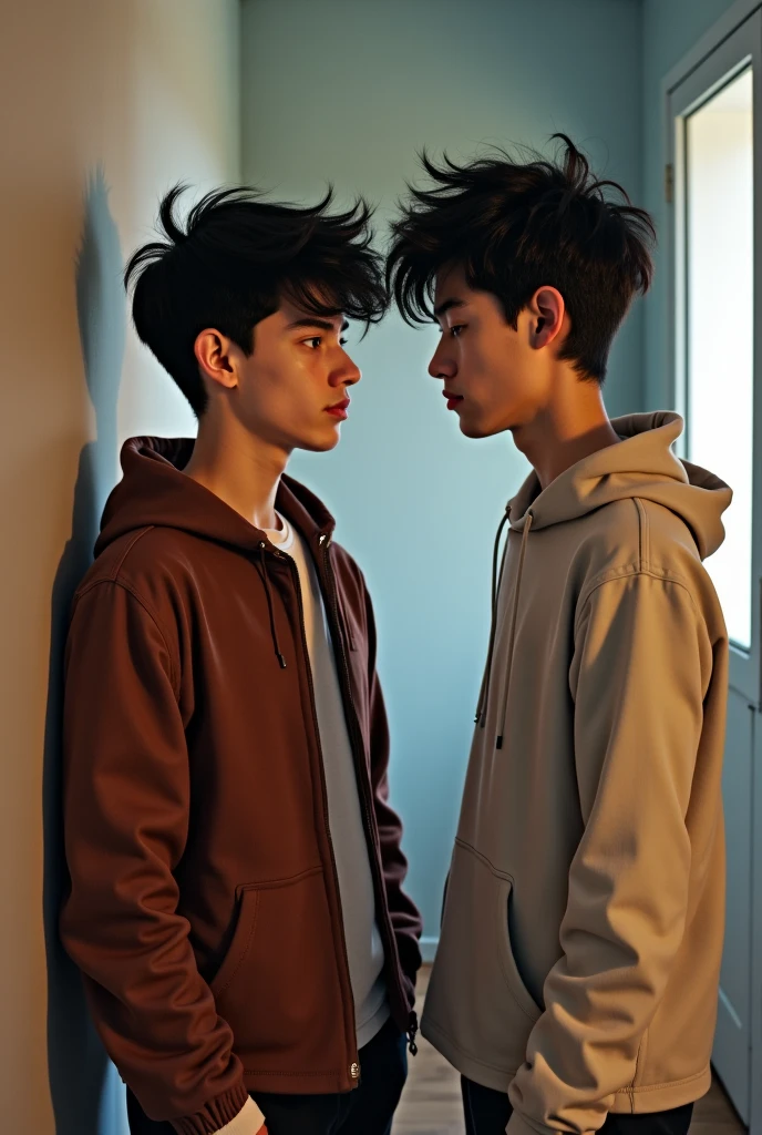 (2 androgynous males, father and son)