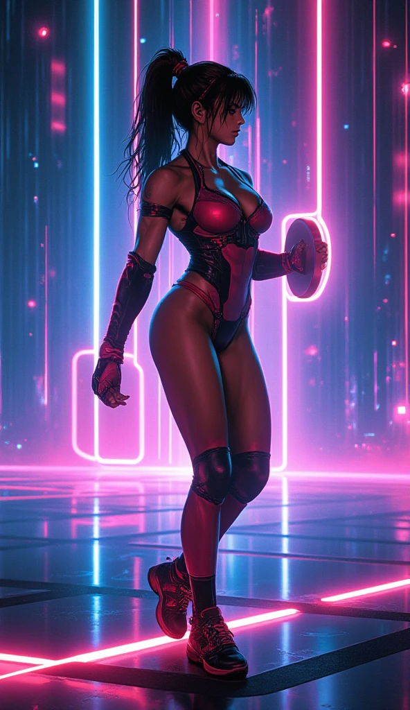 Alluring Beautiful 80's female in colorful gym leotard, amazing athletic body, tan skin, sweaty skin, color splash background, 80's theme, pop art styke, amazing colors, Fiverr Dnd Character, Octane Render, Digital Art, Extreme Detail, 4k, Ultra Hd, Polished, Beautiful, Hyperdetailed, Intricate, Elaborate, Meticulous, Photorealistic, Sharp Focus, Wlop, Character Design, Unreal Engine, 3d Rendered, Volumetric Lighting, Reflections, Glossy, Digital Illustration, Pose, Suggestive Pose, Lewd, Full Body Shot, large breasts, anatomically correct 💖❤💕💋❣