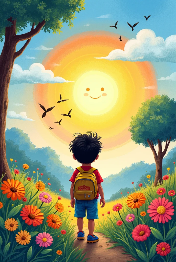 Create a boy leaving