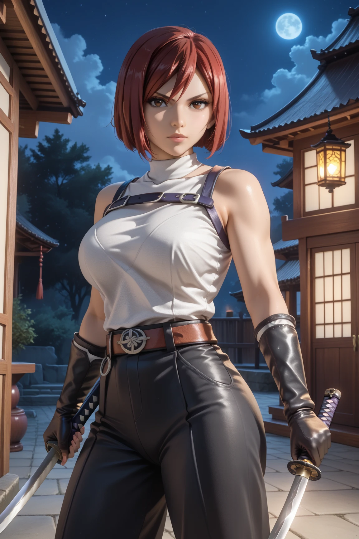 Olivia, brown hair, blue eyes,
choker, belt , skirt, blue shirt, fur trim, short white dress,
morning,western town,post-apocalypse,
standing,upper body, serious, cleavage, from above,
(insanely detailed, beautiful detailed face,, masterpiece, best quality) cinematic lighting,solo, <lora:Olivia:0.7>