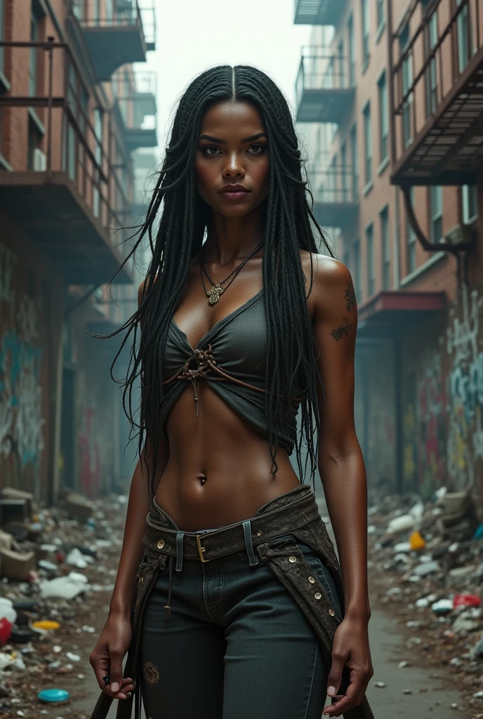 ((21-year-old))), black girl, (((light skin))), (((full body pose))), (((long curly black hair))), (((wearing see through underwear and bra))), (((submissive girl with pantyhose))), (((metal choker))), (((post apocalyptic scene, fire, death))), dark fantasy, (((thigh gap with cameltoe))), Rich, Deep Colours, (intricate details:0.9), (HDR, hyper-detailing:1.2), (natural skin textures, hyper realisitc, glistening skin, soft light, Sharp),