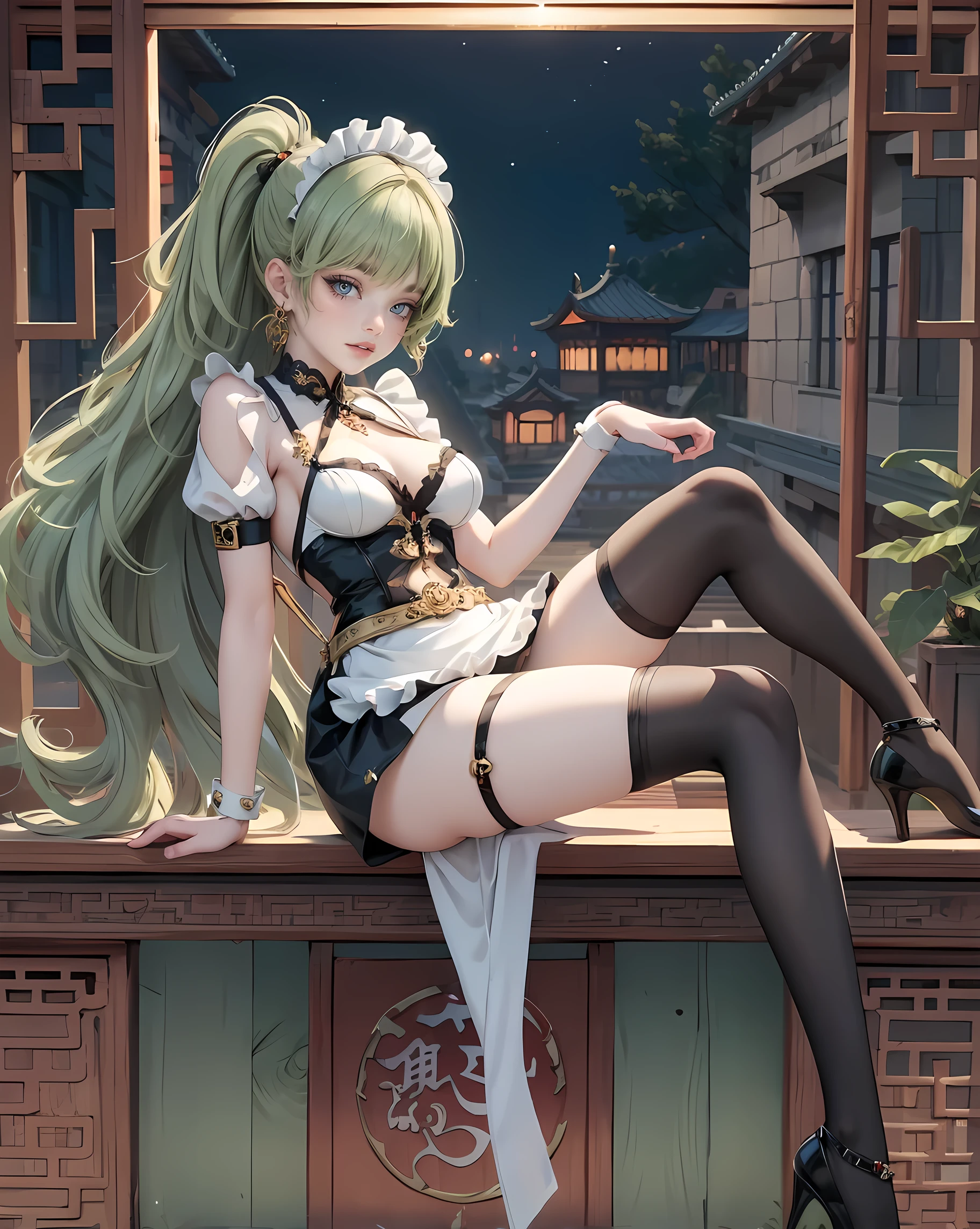 Extremely detailed CG wallpaper, beautiful concept art illustration, portrait of a beautiful kawaii girl from Atelier-Ryza, flowing white dress with wavy curls, symmetrical perfect face fine details exquisite features quiet gaze, stockings beautiful legs, naked jade feet, beautiful full body picture, beautiful background, by void/re:era and wlop and makotoshinkai and greg rutkowski and Krenz Intermediate shots shot by Cushart and Rossdraws and void/Re1, Kawaii Girl Commercial, Atmospheric Lighting, Sharp Focus, Fluorescent Lighting, Cute Face, Desaturation, Face with Fine Detail, Small Nose and Mouth, Volume Top Lighting, Bold Line Painting, Soft Shadows, Kawaii Girl, 4K, Trend Art Station, Pixiv No. 1 --auto --s2