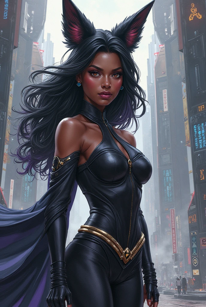 1 mulher negra, cabelo moicano, white swimsuit, Storm, Marvel,
