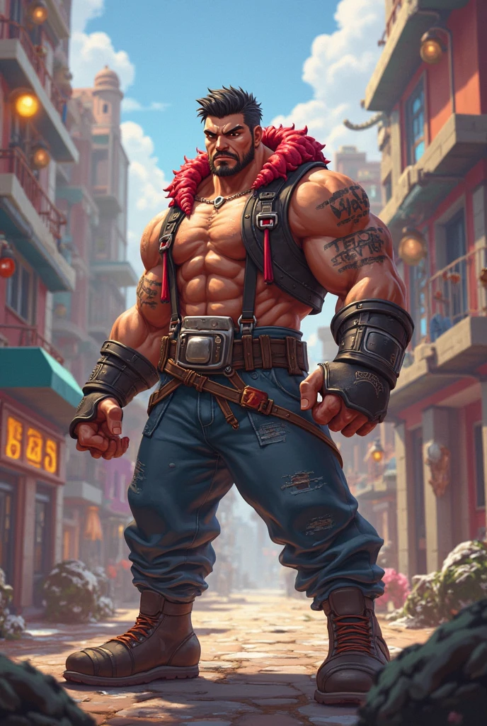 Rhinoceros Bara furry anthropomorphic muscular