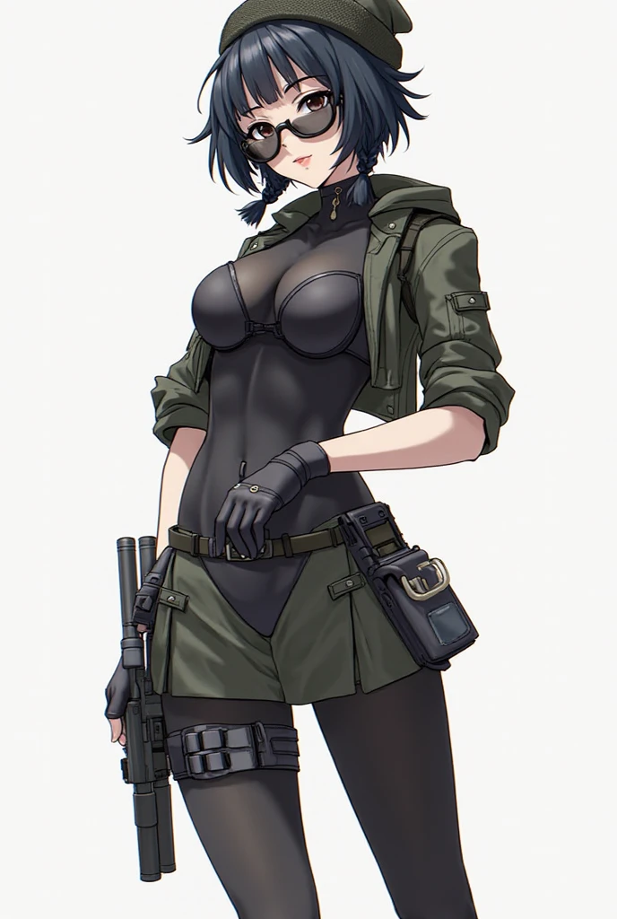 <lora:Shink4wa:1.1>,Shink4wa,soldier woman,holding a gun,masterpiece,best quality,
