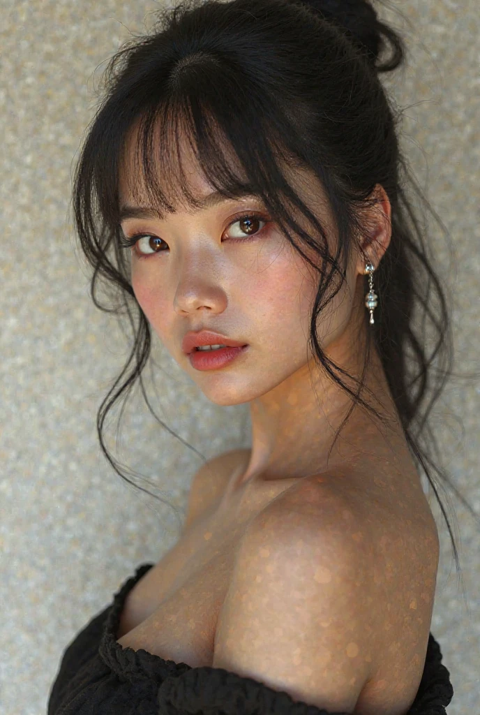 8k, masterpiece, RAW Photos, Highest quality, Realistic, Very detailed, Depth of written boundary, Cinematic Light, Anatomically correct body,
(One sexy and beautiful mature woman:1.2),
Wavy black long hair, Very beautiful face, Exquisitely detailed face, Goddess-like deity々Beautiful, Glamorous Body, Very sensitive skin, Transparent white skin, Sexy ass, Sexy thighs,
Leotard Swimsuit, Detailed cloth texture, Gorgeous necklace, Gorgeous earrings,
Starry sky background, Dark sandy beach at night, Pitch black sea surface,