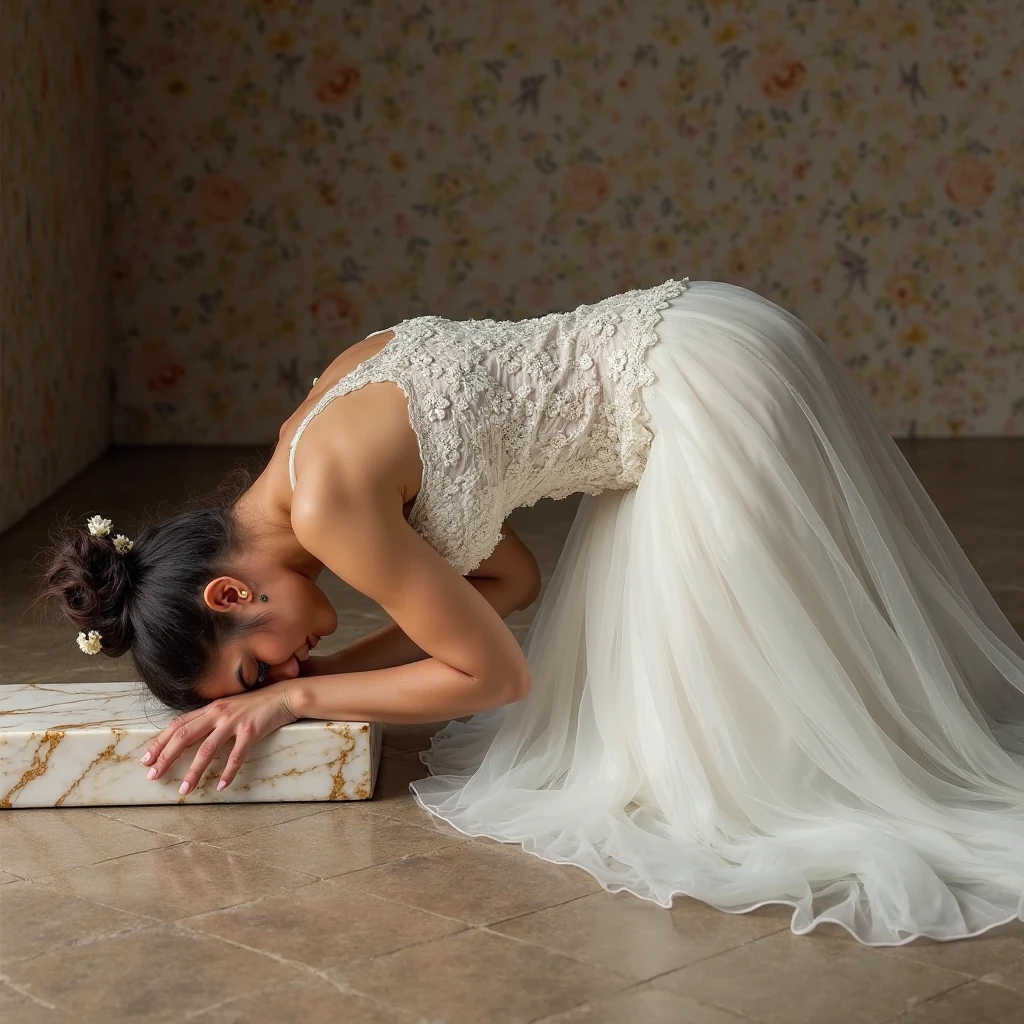 (masterpiece, Highest quality:1.2), One Girl, alone,Bony body、15 years old、Prostration、Prostrating yourself