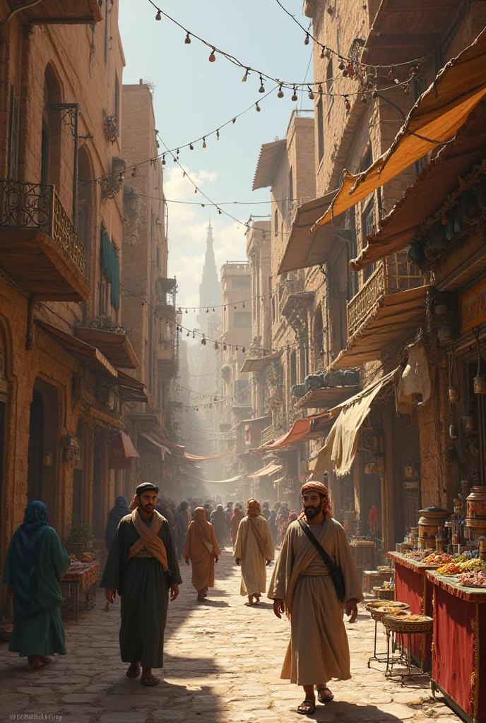 Islamic financially supports and materials of living in syria during Islam history in mud animate