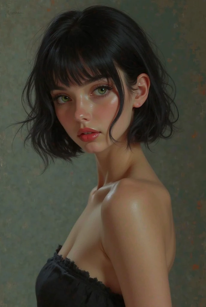 masterpiece, best quality, 2girls, (closeup), 18yo teen, slim, small breast, naked breast, nipple, hugging, lode, wasteland, grey, desolate, rain, dark, watercolor, ,