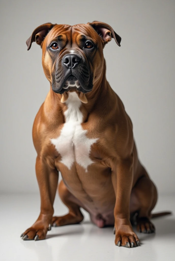 A well muscled dog 

