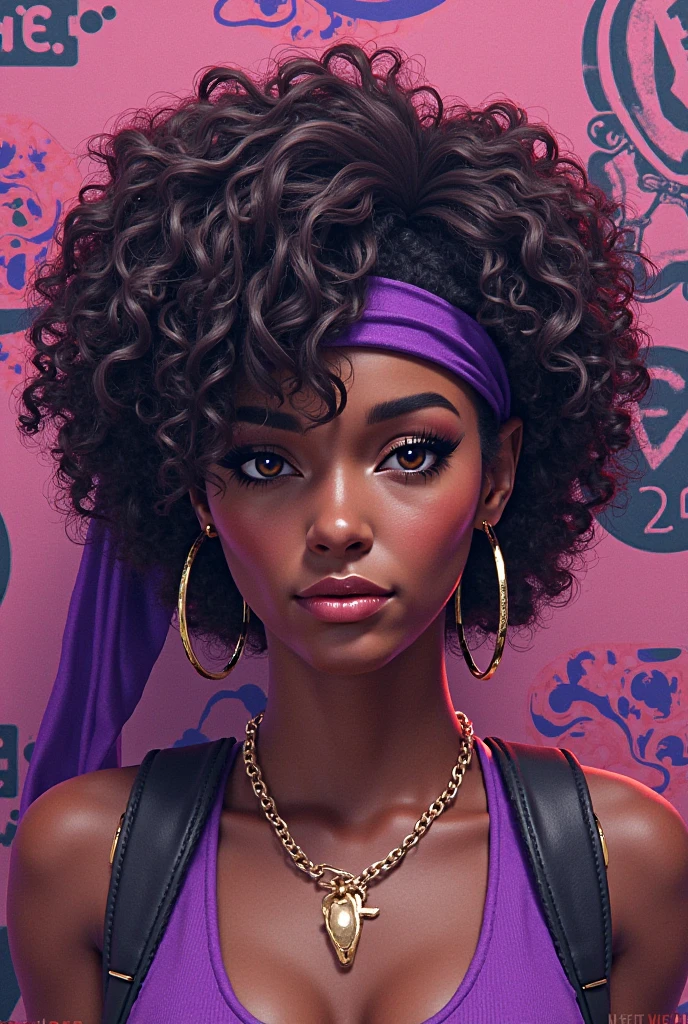 African woman in Balenciaga clothing, beautiful breasts, blush, photorealistic, realistic face, realistic eyes, smirk (((colorful))) (((cleavage))), (freckles), (eye liner), (mascara), (( sweaty)), --auto --s2