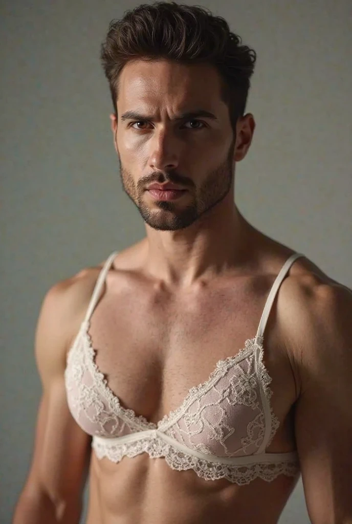 Create a man in a bra