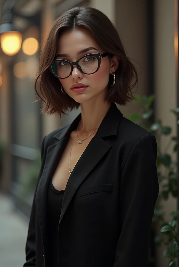 A girl with sexy glasses