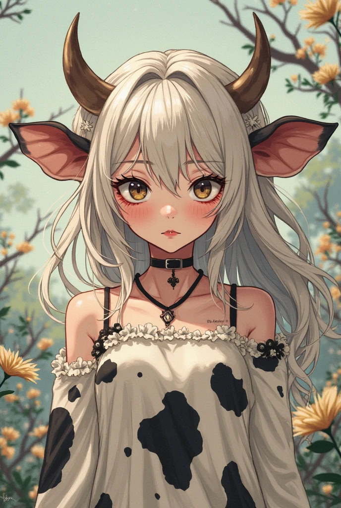 there is a girl in a cow costume sitting in a hammock, artwork in the style of guweiz, trending on cgstation, guweiz, fanart best artstation, guweiz on artstation pixiv, guweiz on pixiv artstation, cute detailed digital art, trending on artstation pixiv, adorable digital painting, relaxing concept art