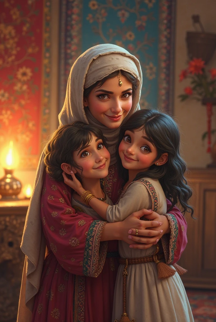 On the village, (Two mother's breastfeed their girls:1.2), legs wide open, (hyper realistic), (illustration), (high resolution), (8K), (extremely detailed), (best illustration), (beautiful detailed eyes), (best quality), (ultra-detailed), (she's wet), drooling's, girls wearings full hijabs, wearings torn kebaya's, no bra's, , no underwears, beauty breasts, revealed virgin vaginal, happy smile's faces, yawning's,