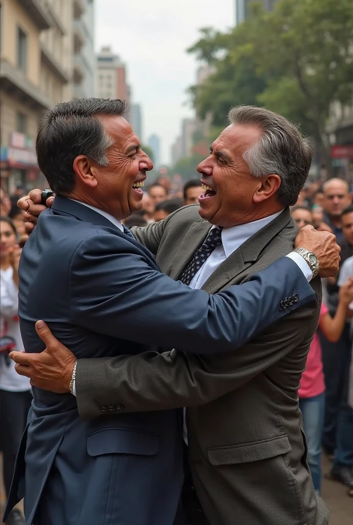 Make Lula and Bolsonaro fighting in a fight