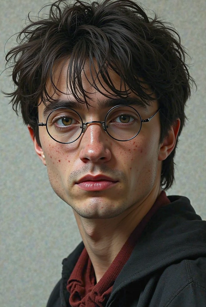 there is a man with glasses and a tie standing in front of a window, harry potter portrait, portrait of harry potter, style of hajime isayama, shinichi sakamoto, portrait of eren yeager, naoya tanaka, hajime isayama, japanese live-action movie, kousuke oono, haruhiko mikimoto