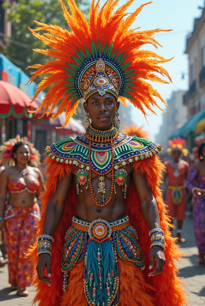 Brazilian themed men's costume for school