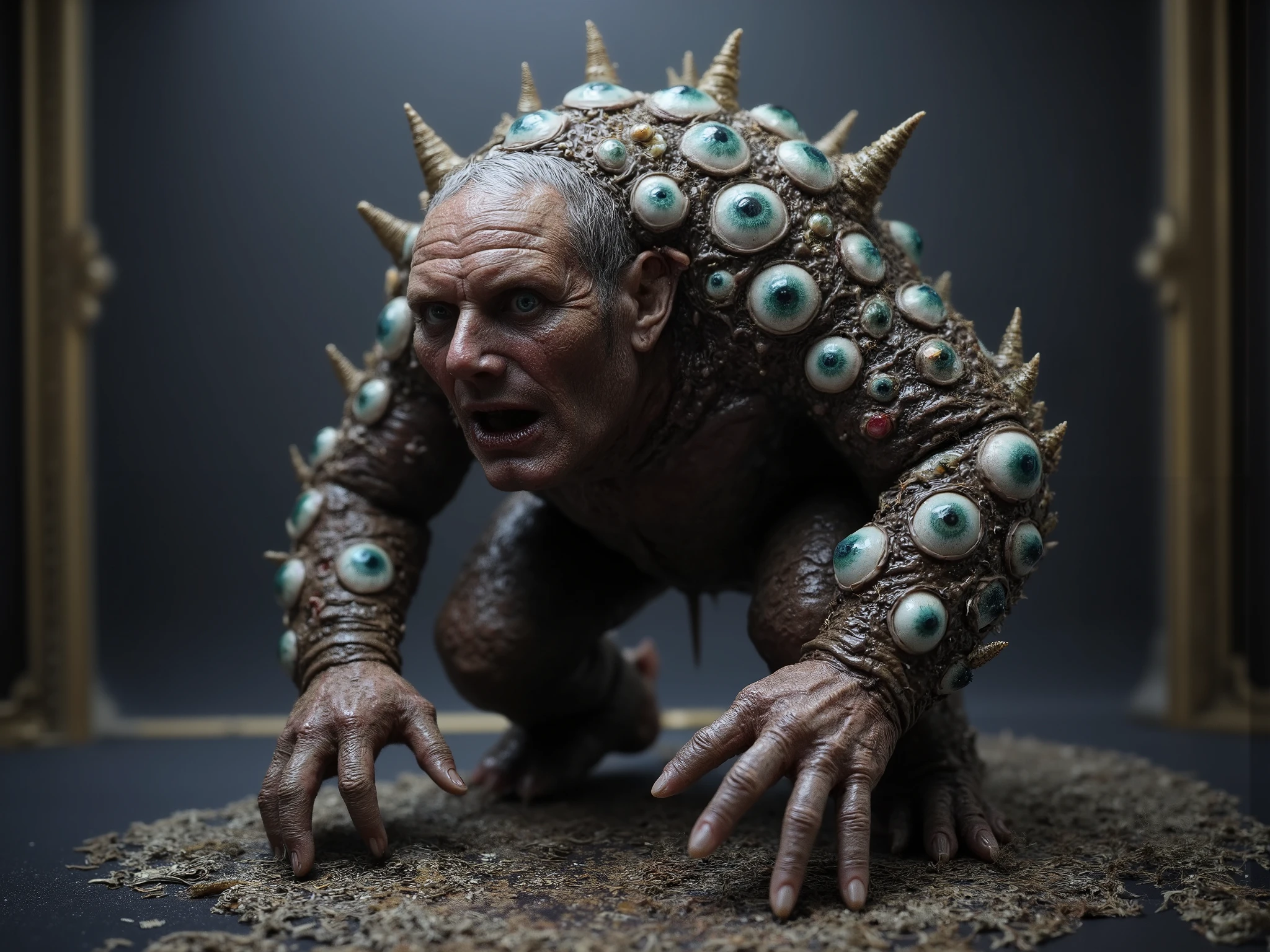 Keir Starmer a monster made of eyeballs, highly detailed, photorealistic, 8K, hyperrealistic, dramatic lighting, gothic horror atmosphere, dark fantasy, ominous, surreal, unsettling, twisted, creepy, monstrous, eyeball creature, horrifying, unsettling, nightmarish monster made of eyeballs,visceral,grotesque monster made of eyeballs,grim,sinister,macabre,unnatural,bizarre,otherworldly,uncanny,dark,sinister,foreboding,eerie,supernatural,unsettling,twisted,gruesome,ghastly,disturbing,haunting,malevolent,eldritch monster made of eyeballs,frightening,petrifying,terrifying,chilling,horrific Keir Starmer,dreadful,monstrous Keir Starmer,grisly,horrifying,gruesome,sinister Keir Starmer,malevolent,sinister,ominous,foreboding,grim,dark,gothic,shadowy,moody,dramatic,haunting,unsettling,twisted,surreal,nightmarish,bizarre,uncanny,otherworldly,unnatural,visceral,grotesque