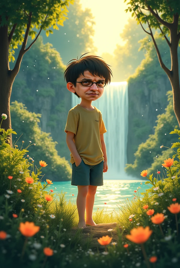 Un enfant qui bois de l eau