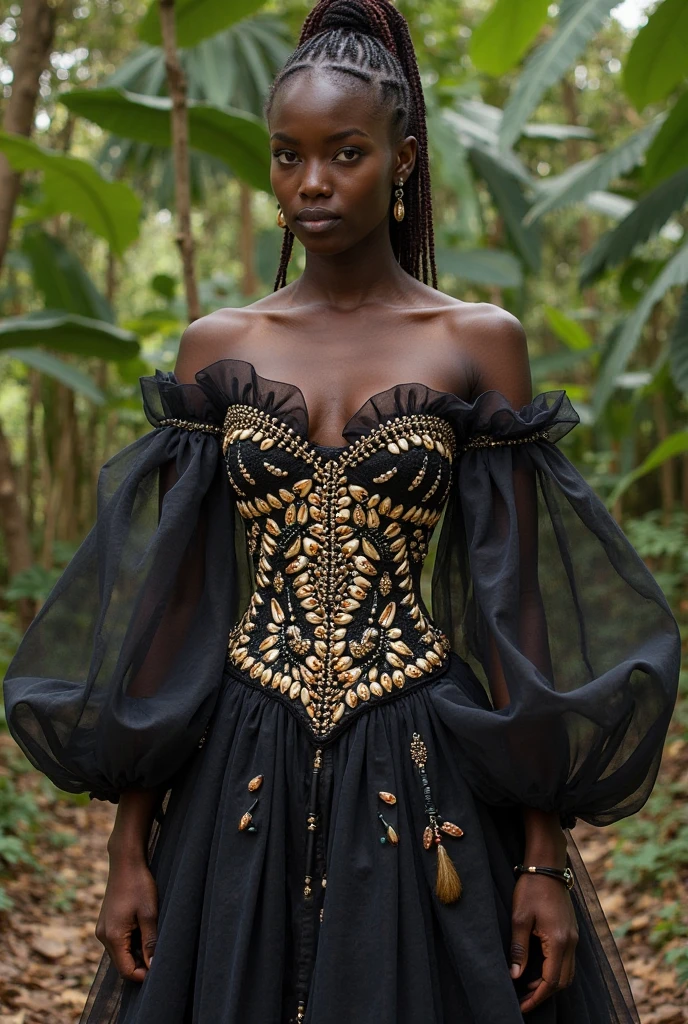 (((Femme noir africaine chauve, peau couleur ébène noir intense et profond, peau parfaite, crane parfaitement chauve, crane parfait, en mouvement, marche, full body, intelligente, finely embroidered lace bustier))), ((best quality, extremely detailed:1.8, hyperRéaliste:1.5, photorealistic:1.5, grande profondeur de champ, vue de face, very beautiful 35 year old woman, Prise de vue en direct, robe tailleur de directrice)), ((femme debout, she has a serious pose, bustier, dentelles fines et délicates)), ((detailed black african woman face looking at camera, yeux verts claire électrique, cheffe d'entreprise, feline silhouette, crane chauve parfait)), (photorealistic), sharp eyes, poitrine push-up, very thin waist, jambes longues, longues jambes, fine and detailed hands, femme charismatique, charisme, charismatique, sparkling eyes, cheffe d’entreprise, engineer, intelligente, directrice, scientifique,