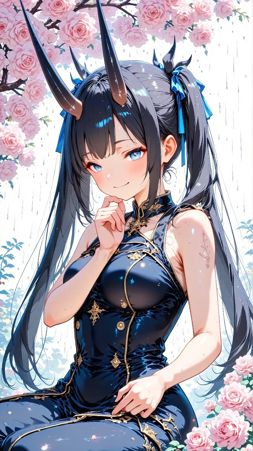 masterpiece, best quality, 16K, absurdres, insanely detailed, aethetic, warrior, Chinese Zodiac, Chinese style, Torso shot, fang, short eyebrows, sparkling eyes, round eyebrows, 1girl, most beautiful korean girl, stunningly beautiful girl, gorgeous girl, 20yo, over sized eyes, big eyes, smiling,