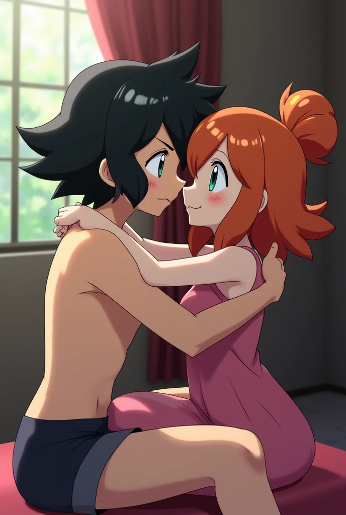 8K high quality, detailed image, in the bedroom, night, 3 people, on the bed 
((girl,6 years old,red hair,flat torso,skinny,,small ass,dark skin,Shy,happy face,naked)),((2boys,10 years old boy,Shy,black hair,Slim body,Excited penis,naked)), seductive, 2boys, spit roasted threesome, Heart eyes, fucked by two big dicks, arched back, standing doggy style, double penetration, girl blow job
