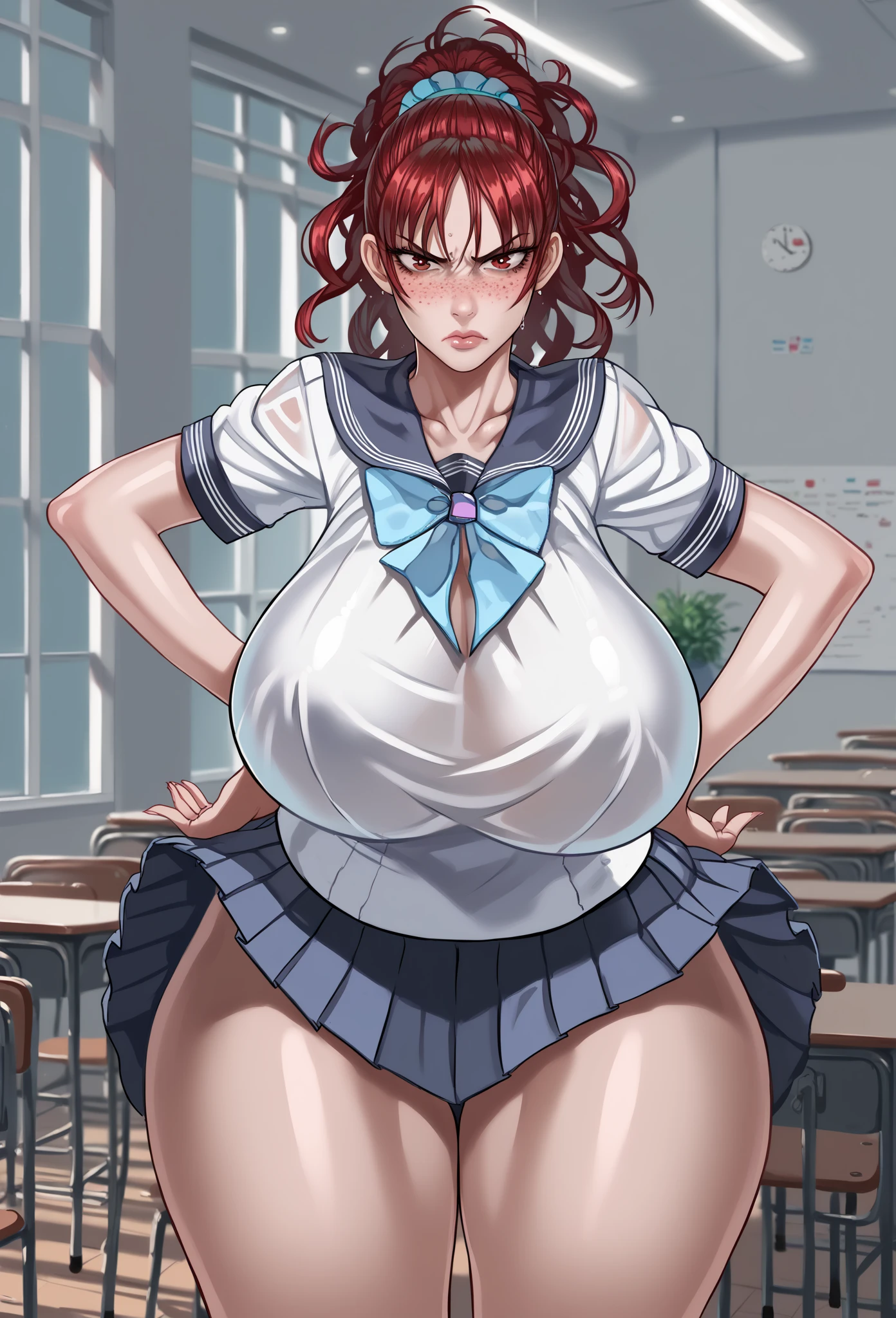(Private 4K)、(High resolution:1.2)、(High freshness:1.2)、、(Whole Body Ezbian:1.2)、(Two Women:1.6)、((Women with exaggerated large physiques))、(Super big breasts fully opened:1.8)、abnormally developed muscles,,Barefoot woman, , Big arms、(Huge muscles:1.4)、(Dynamic pose:1.2)、(Woman running with all her might:1.8)、(school uniform:1.6)、