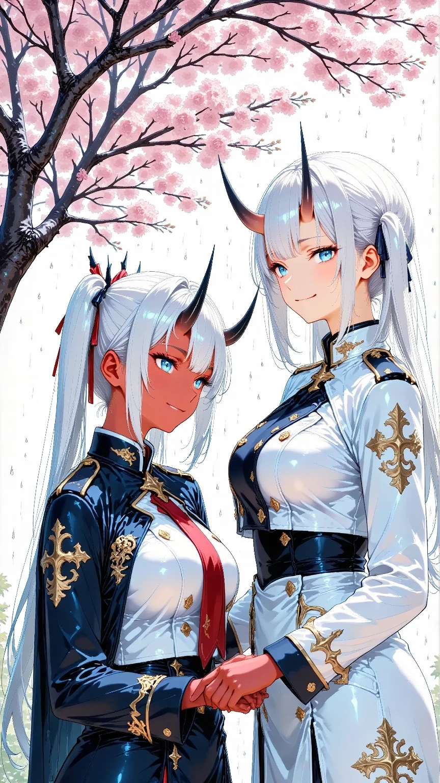 (8k,Super details,The best masterpiece,nature,Perfect work of art,perfect female figure),two women,sister and sister,sisters,Rainbow hair,perfect face,(huge),Neighbor's Wife,woman hairstyle,elegant wife,mature and exposed,20 years old,fair skin,messy hair,Perfect sexy body,Fantasy style different world,The world of swords and sorcery,Wearing a sexy hollow saint dress,Red lace white bottom strapless saint dress,red waistband,navel cutout,Hot and sexy sage saint,wear glasses,Standing in the rice fields of the detailed rural countryside,Beautiful golden wheat field,A lot of water was poured on,The whole body is soaked,Want to take off clothes,But happy,Smile,Detail background,necklace,perfect eyes,, T-shaped small size,huge的山雀