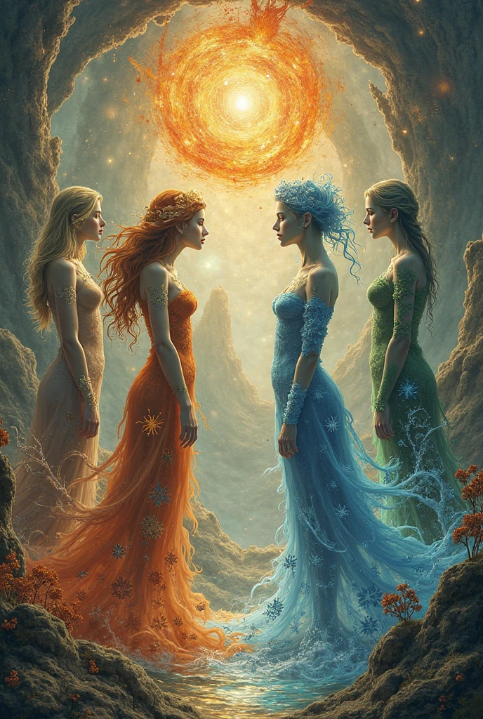 Living water, fire and light, RPG of tie and lipstick