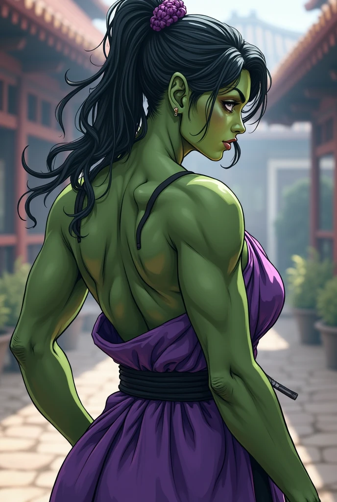 girl, comic accurate She-Hulk, green skin and face, purple and white spandex, muscular, combat stance, highly detailed, vibrant appearance, creative behavior, imaginative, sensual, spontaneous, small breasts, sexi, highest quality, skin texture, intricate details, (cinematic lighting), RAW photo, 8k, masterpiece,best quality,ultra-detailed,very detailed illustrations,extremely detailed,intricate details,highres,super complex details,extremely detailed 8k cg wallpaper,
